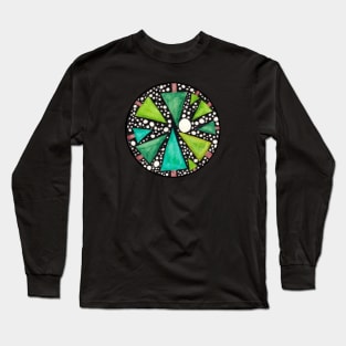 Winter Forest - Christmas Themed Starry Night Long Sleeve T-Shirt